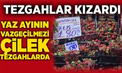 Tezgahlar kızardı: Yaz ayının vazgeçilmezi Çilek tezgahlarda