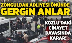 Zonguldak Adliyesi önünde gergin anlar: Kozlu’daki cinayet davasında karar!