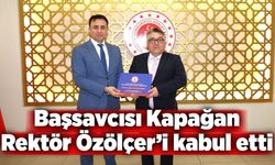 Zonguldak Cumhuriyet Başsavcısı Kapağan, Rektör Özölçer’i kabul etti