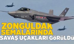 Zonguldak semalarında savaş uçakları görüldü