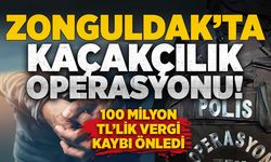 Zonguldak'ta kaçakçılık operasyonu: 100 Milyon TL’lik vergi kaybı önledi