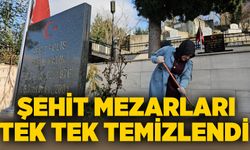Zonguldak’ta şehit mezarları tek tek temizlendi