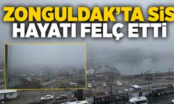 Zonguldak’ta sis hayatı felç etti