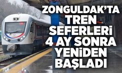 Zonguldak’ta tren seferleri 4 ay sonra yeniden başladı