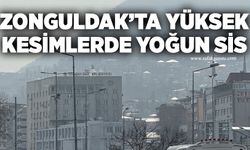 Zonguldak’ta yüksek kesimlerde yoğun sis