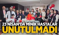 23 Nisan'da minik hastalar unutulmadı