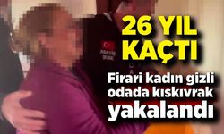 Firari kadın duvarı delip gizli bölmede yakalandı