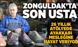 Zonguldak’ta son usta: 26 yıllık atölyede ayakkabı mesleğine hayat veriyor
