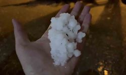 Adıyaman'a fındık büyüklüğünde dolu yağdı