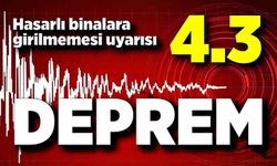 4,3’lük deprem: Bazı evlerde hasar oluştu