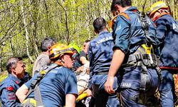 Samsun'da kayalıklardan düşen şahıs yaralandı