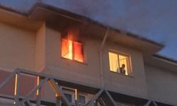 Apartman dairesinde korkutan yangın