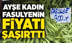 Ayşe kadın fasulyenin fiyatı şaşırttı