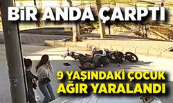 Scooter ile Motosiklet Çarpıştı: 9 Yaşındaki Çocuk Ağır Yaralandı