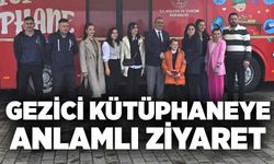 Denetimli Serbestlik Müdürü Aydemir’den gezici kütüphaneye ziyaret
