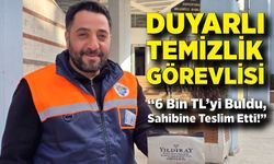 Duyarlı temizlik görevlisi bulduğu cüzdanı teslim etti