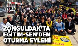 Zonguldak’ta Eğitim-Sen’den Oturma Eylemi: “Şiddete ve İhmallere Sessiz Kalmayacağız”