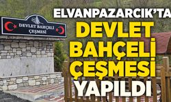 Elvanpazarcık’ta “Devlet Bahçeli Çeşmesi” yapıldı