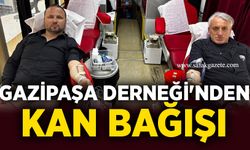 Gazipaşa Derneği'nden kan bağışı