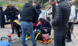 Kontrolden çıkan araç yayaya çarptı