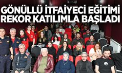 Gönüllü itfaiyeci eğitimi rekor katılımla başladı