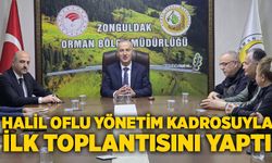 Halil Oflu yönetim kadrosuyla ilk toplantısını yaptı