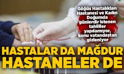 Hastalar da mağdur, hastaneler de