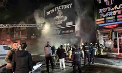 Bağcılar İSTOÇ’da iki katlı iş yerinde yangın