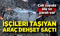 İşçi servisi şarampole yuvarlandı: 2 ölü, 10 yaralı