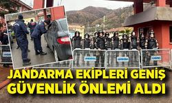 Jandarma ekipleri geniş güvenlik önlemi aldı
