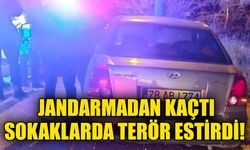 Jandarmadan kaçtı, sokaklarda terör estirdi!