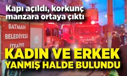 Bir evde bir kadın ve bir erkek yanmış halde ölü bulundu