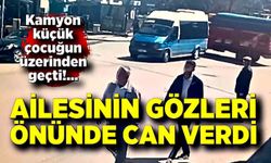 Yolun Karşısına Geçerken Kamyonun Altında Kaldı