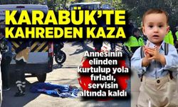 Market çıkışı kabusa döndü: Annesinin elini bırakan Aybars servisin altında kaldı