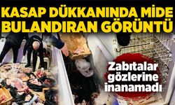 Kasap dükkanında mide bulandıran görüntü: Zabıtalar gözlerine inanamadı