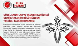 Kastamonu Üniversitesi'nde tasarlanan desene tescil belgesi