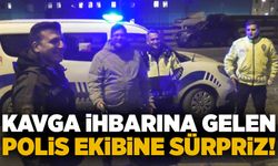 Zonguldak'ta kavga ihbarına gelen polis ekibine sürpriz!
