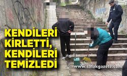 Kendileri kirletti, kendileri temizledi