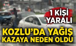 Kozlu’da yağış kazaya neden oldu: 1 yaralı