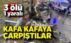 Kafa Kafaya Çarpıştılar; 3 ölü, 1 yaralı