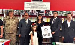 Şehadetinin yıl dönümünde şehit astsubay adına kütüphane açıldı