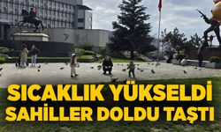 Sıcaklık yükseldi, sahiller doldu taştı