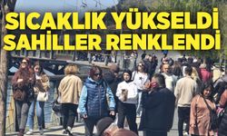 Sıcaklık yükseldi, sahiller renklendi