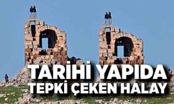 Tarihi yapıda tepki çeken halay