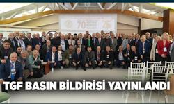 TGF Basın Bildirisi Yayınlandı