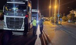 Tır sürücülerine gece denetimi