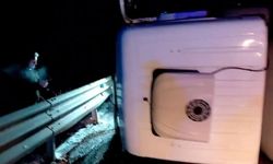 Tır yan yattı, yol trafiğe kapandı: 1 yaralı