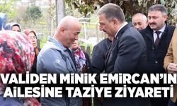 Vali Hacıbektaşoğlu’ndan Emircan’ın ailesine taziye ziyareti