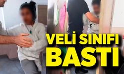 Veli sınıfı bastı! Öğretmene tehdit ve saldırı girişimi