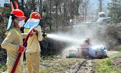 Yangın savaşçıları bölgenin en iyi ekibi olmak için yarışıyor
